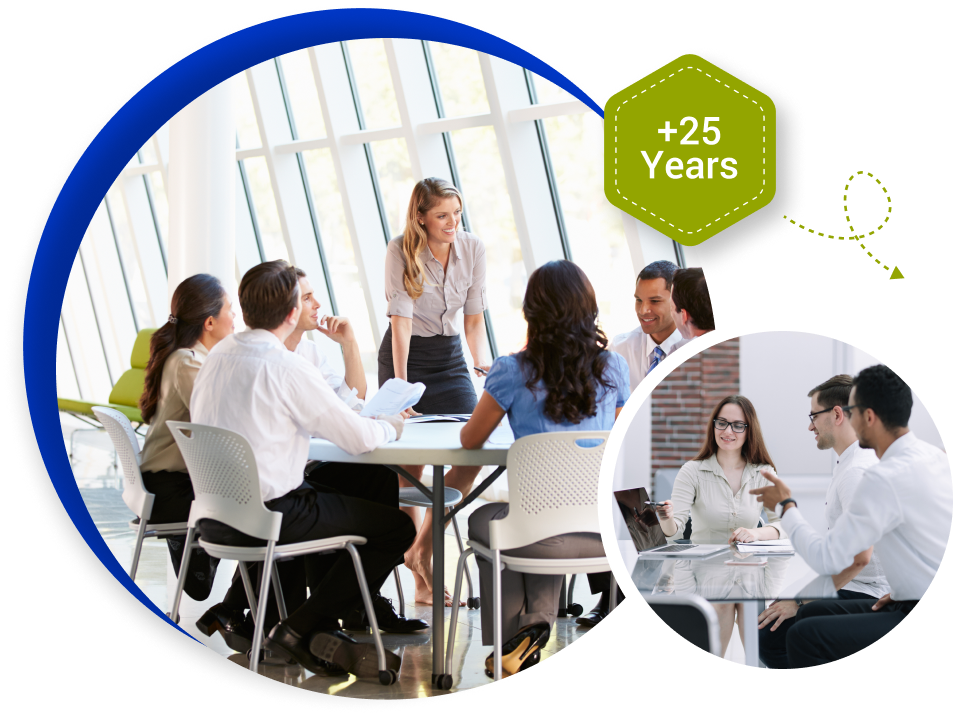 Business professionals collaborate during a meeting, showcasing CAQA Courses' commitment to fostering strong relationships.