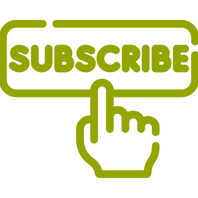 A green icon shows a hand clicking the 'subscribe' button for vet training resources.